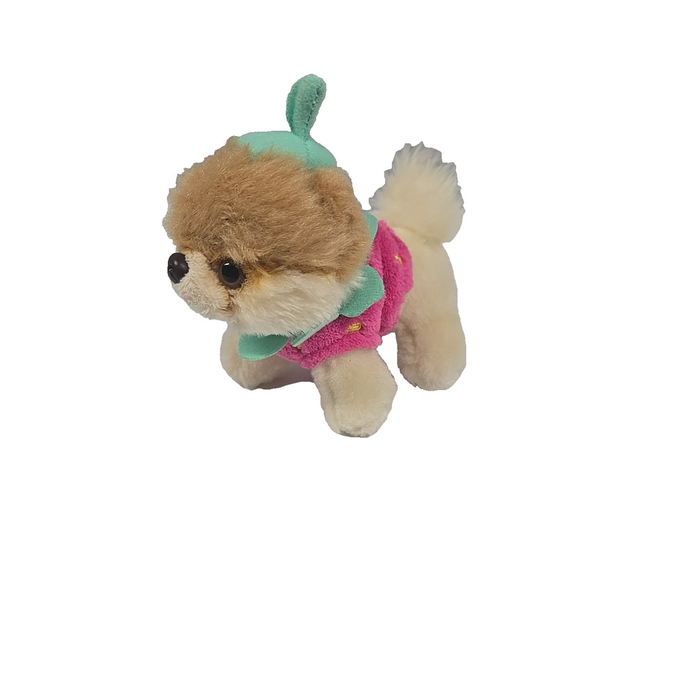 Gund Itty Bitty Boo Pomeranian Strawberry Worlds Cutest Dog Stuffed Plush 5 Inch